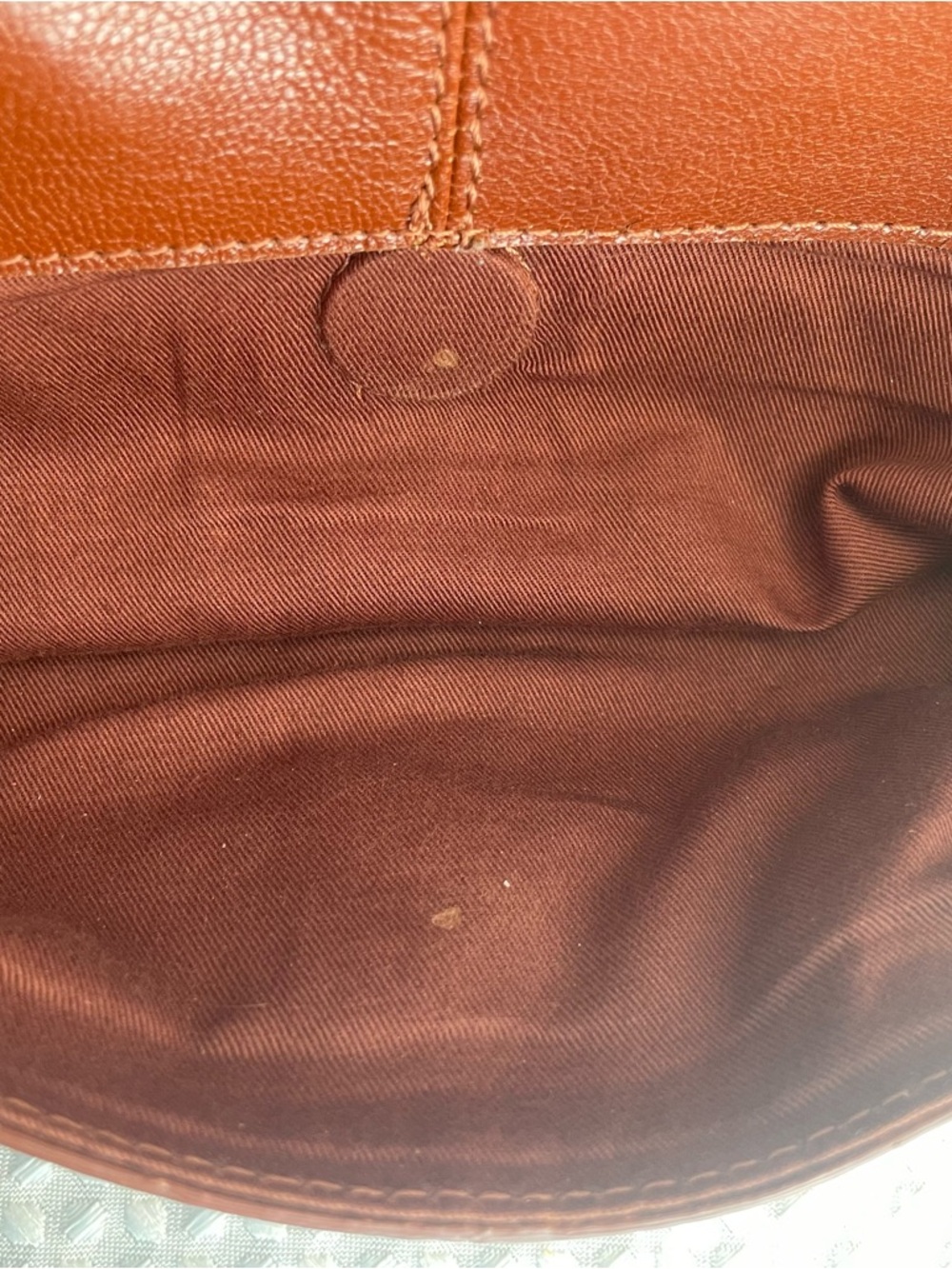 Rich Brown RACHEL ROY Leather Handbag w/ Gold Toned Hardware  Doctor Style #766 - Picture 9 of 10